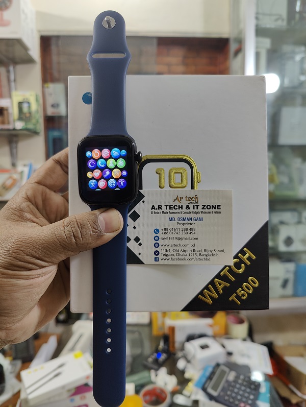 T500 Smart Watch Touch Display Calling Option - Blue Images